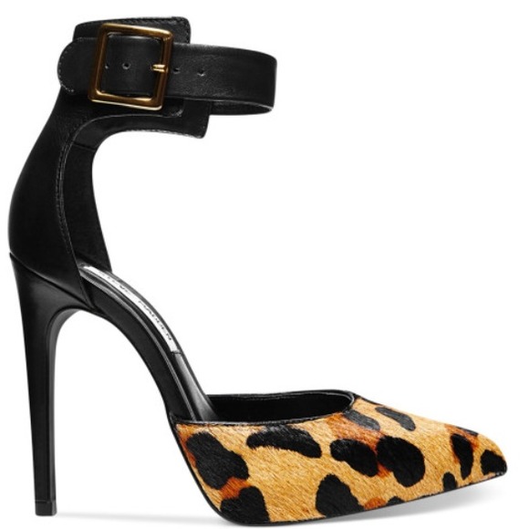 Steve Madden heel pump leopard pony hair 6.5