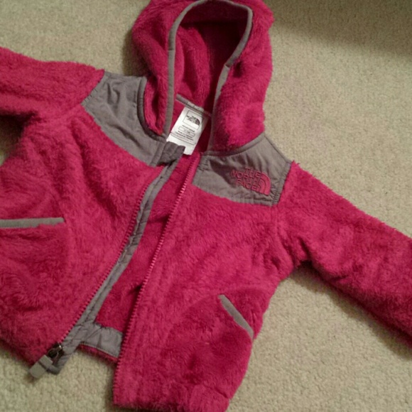 North Face hot pink jacket