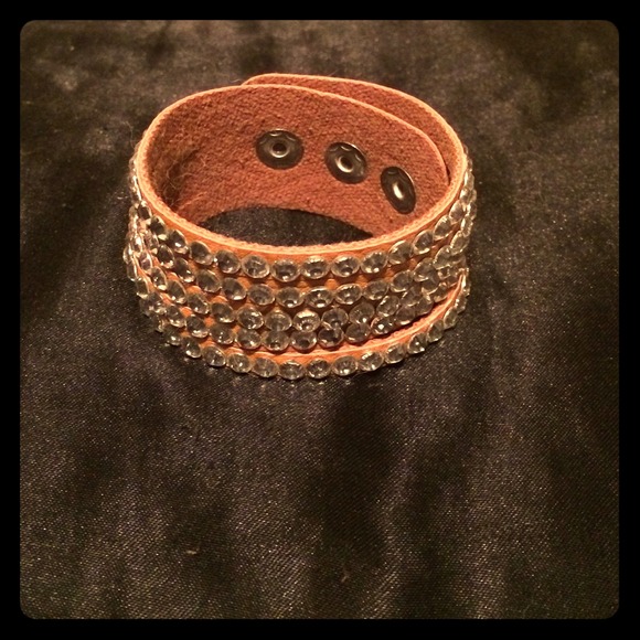 NWOT! Tan faux leather cuff bracelet