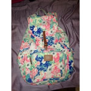Rainbow Neon Floral Victoria Secret Bag!