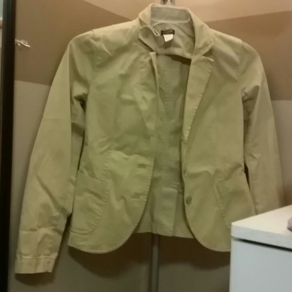Khaki jacket by j crew! NWOT - Picture 2 of 4