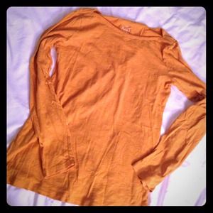 J.Crew Long Sleeve Marigold Artist T