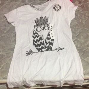 White owl shirt