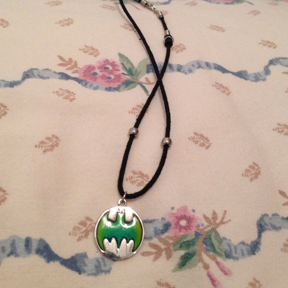 Batman mood necklace