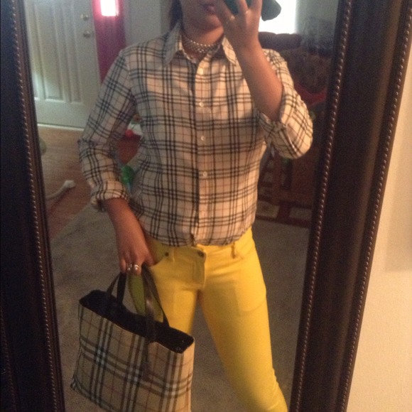 Authentic Burberry plaid shirt