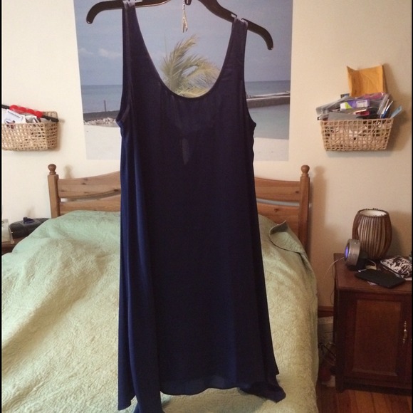 BCBG MaxAzria Navy blue tank dress NWT - Picture 3 of 4