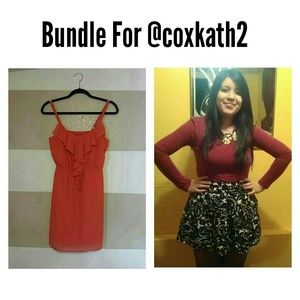 Forever 21 Black and Whitr Floral Skirt