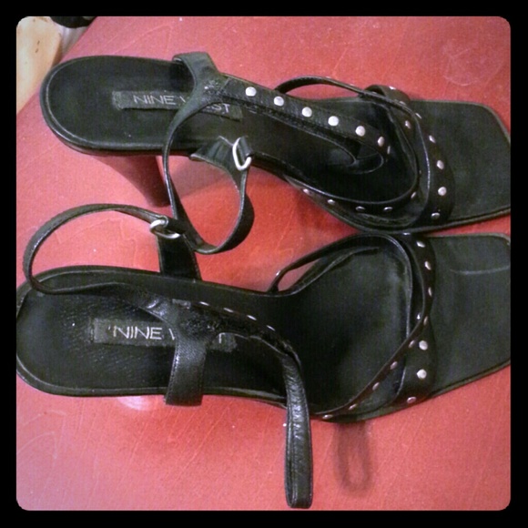 Nine West Studded Leather Sandals - Picture 1 of 1