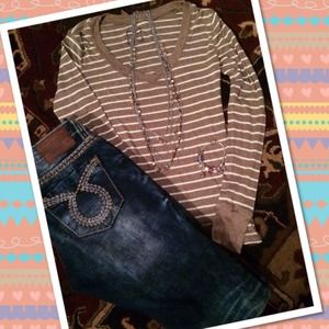 Striped long sleeved shirt