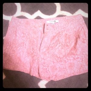 Lace Forever 21 Shorts