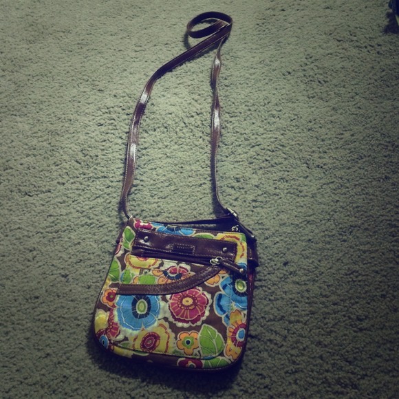 Small shoulder floral purse