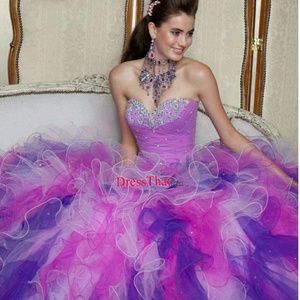 Purple quinceanera dress