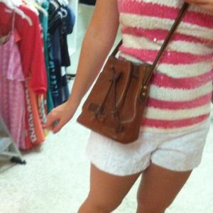 Brown cross body bag