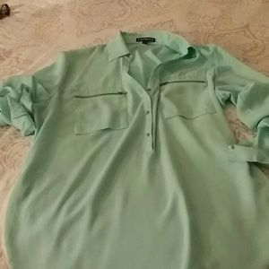 Express convertible sleeve blouse