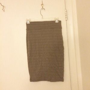 Light brown pencil skirt