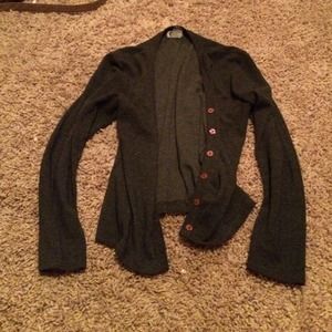 dark gray cardigan