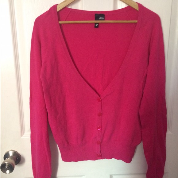 Brand new hot pink H&M cardigan sweater! Sz 12 M L