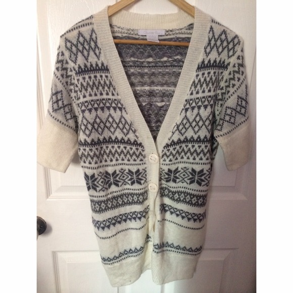 Charlotte Russe Fairisle Knit Cardigan! Size Large