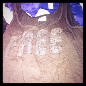 Grey large American eagle crop top. Super cute:)