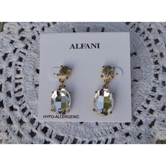 Alfani Jewelry - White Opal Earrings