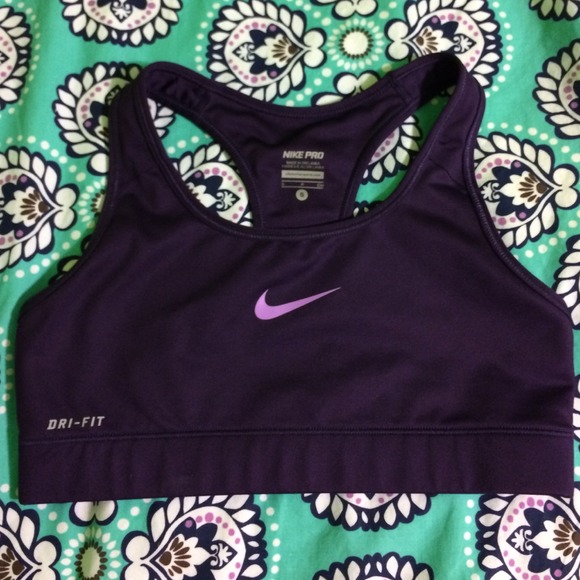 Dark Purple Nike Sports Bra