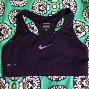 Dark Purple Nike Sports Bra