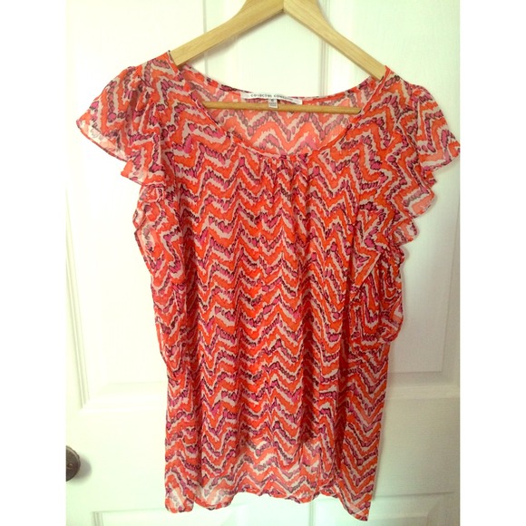 Collective Concepts Ruffle blouse! Size Small