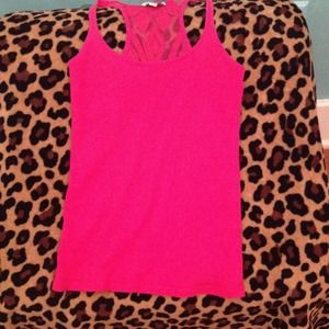 Pink American eagle tank top.