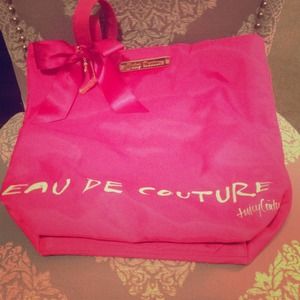 Pink authentic Juicy Couture overnight bag