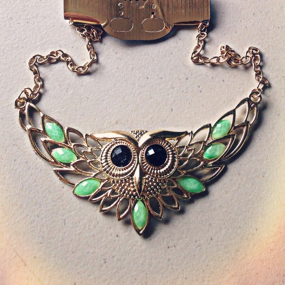 ❗️🚫SOLD IN BUNDLE❗️Coveted Melon Owl Necklace - Picture 2 of 3