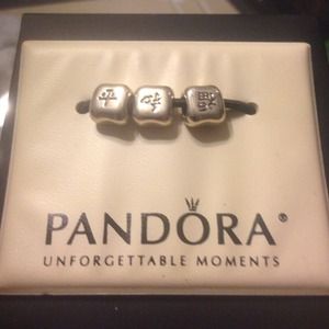 Authentic asian pandora letters. Set of 3