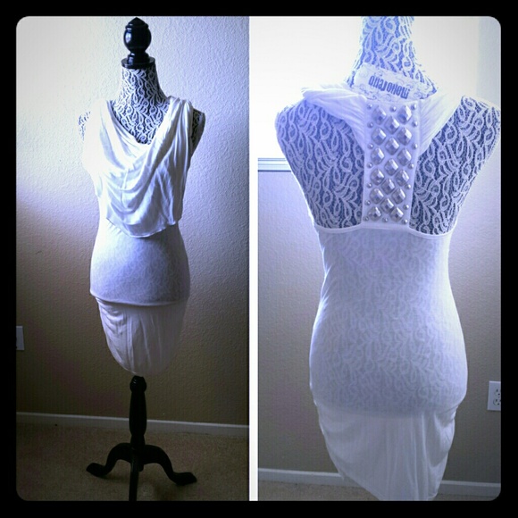 Dresses & Skirts - Ivory back studded dress