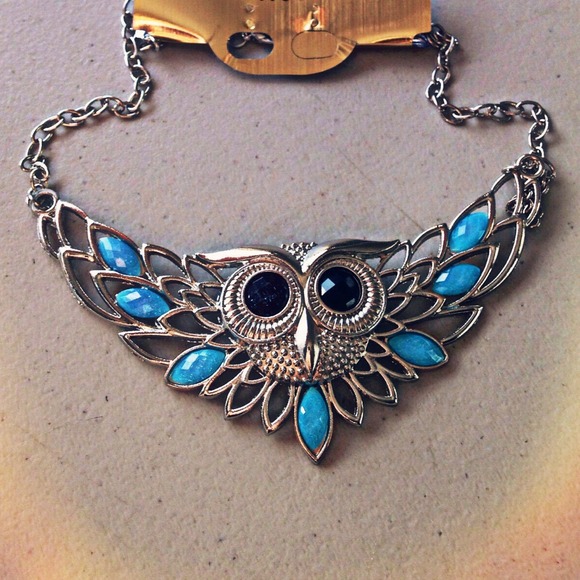 ❗️🚫SOLD IN BUNDLE❗️Coveted Blue Owl Necklace - Picture 2 of 2