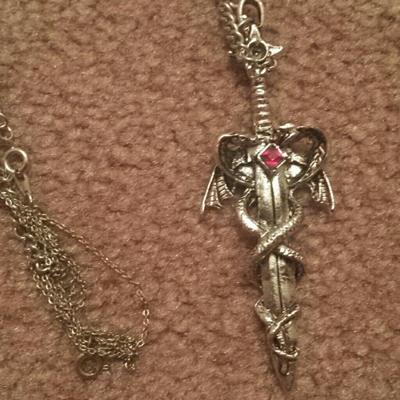 Dragon sword necklace