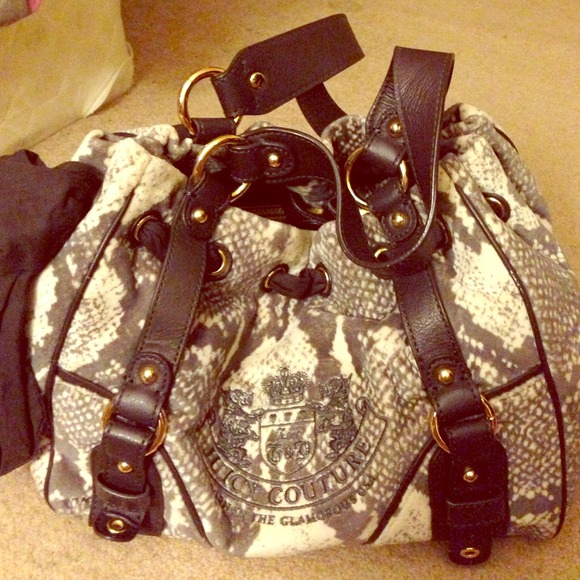 Authentic Juicy Couture Python Velour bag