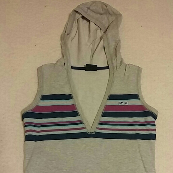 Short sleeve, v-neck hoodie shirt