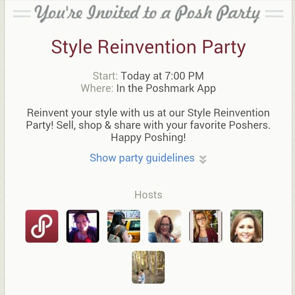 CO-HOSTING MY 1ST POSHMARK PARTY! - Picture 2 of 4