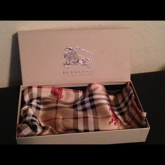 Burberry silk scarf
