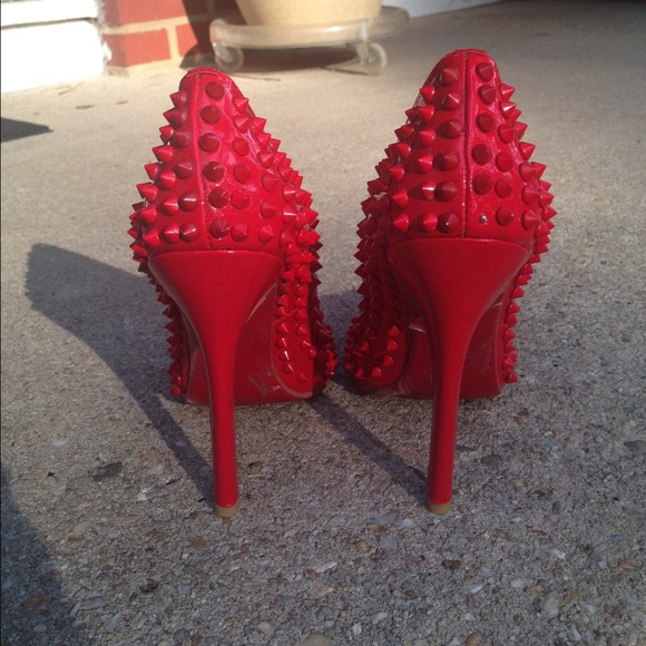 Red Spiked Heels! 👠 make an offer.