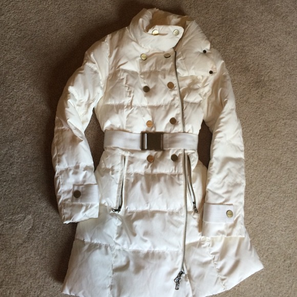 Kenneth Cole white winter coat