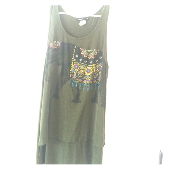 High low elephant tank
