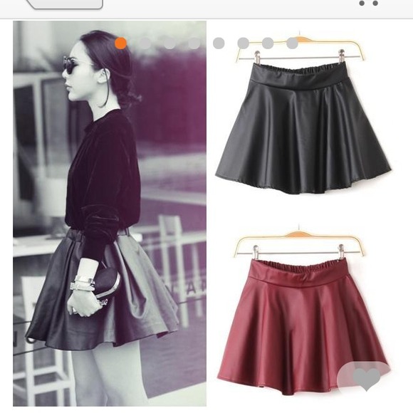 Faux leather high waist skirt - Picture 1 of 1