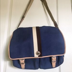 Coach Navy Messenger Bag