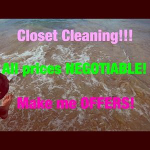 Cleaning out my closet to make room for FALL!