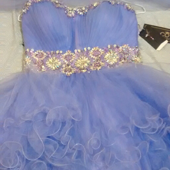 A Purple Studded Dress