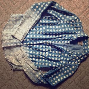 XS denim ombré shirt