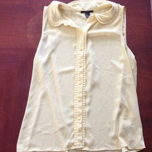 buttoned yellow shirt