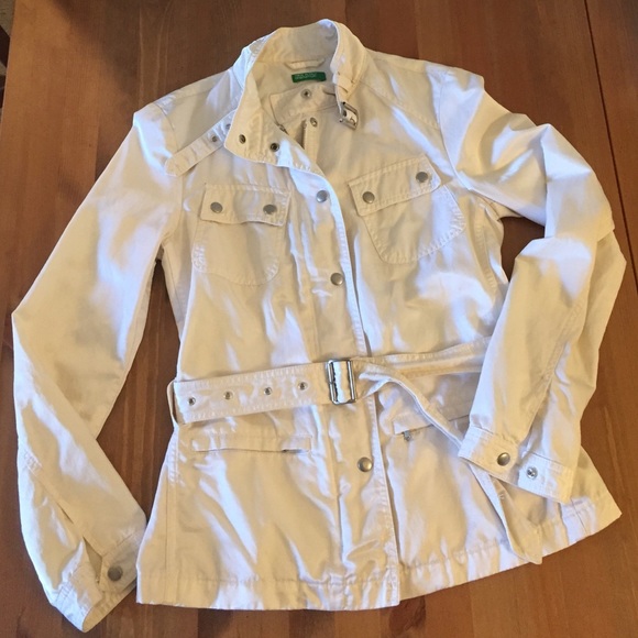 Benetton Jackets & Blazers - Benetton White Jacket