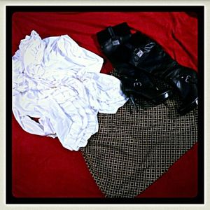 Brand New Geometric pattern Skirt