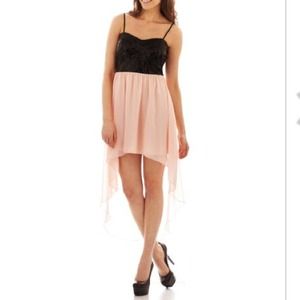 Trixxi Embellished High-Low Dress